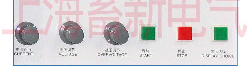 大功率线性直流电源面板示意图