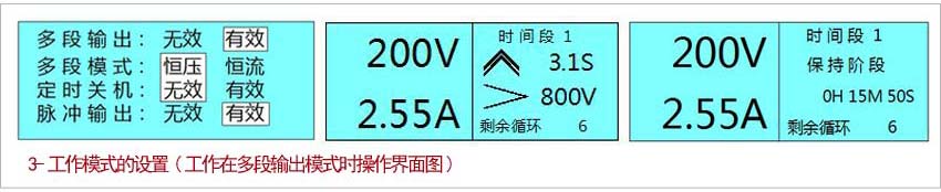 大功率程控直流电源工作模式的设置