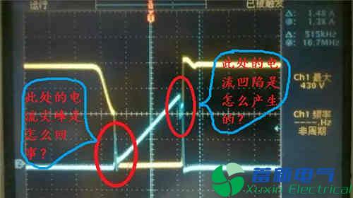 典型直流开关电源MOS电流波形的精确剖析