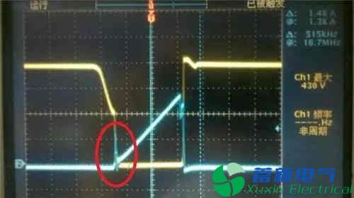 典型直流开关电源MOS电流波形的精确剖析