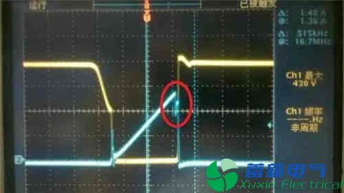 典型直流开关电源MOS电流波形的精确剖析